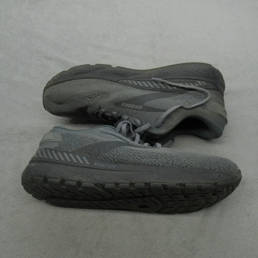 Brooks Mens 12D Running Shoes Grey Beast GTS 24 Chunky Cushioned Lightweight - Picture 3 of 16